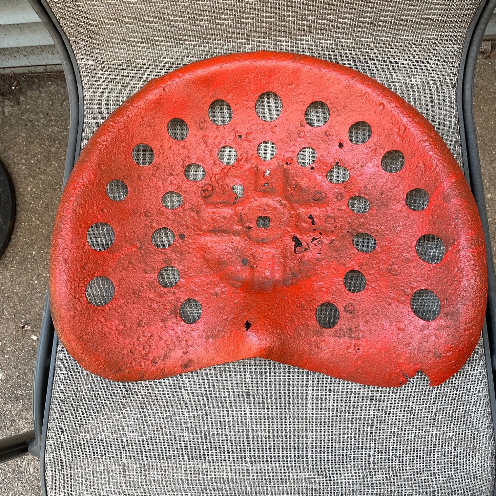 Vintage tractor seat